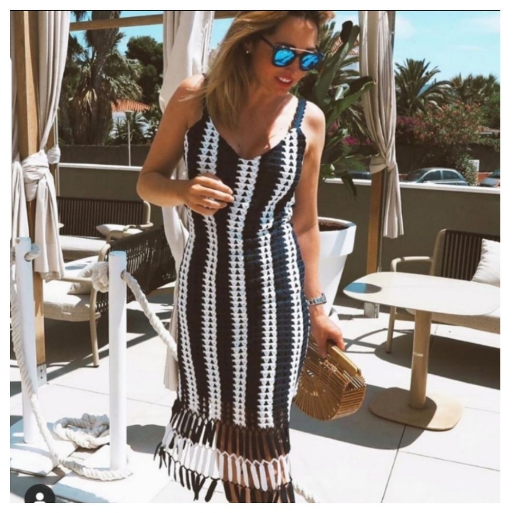 Zara striped crocheted dress - Picture 4 of 10